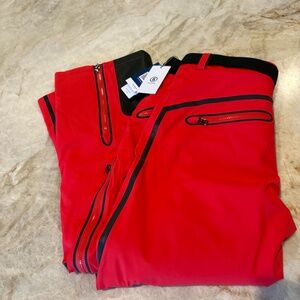Mens Bogner Ski pants size 36  BNWT true red/ black accents Tim 2-T